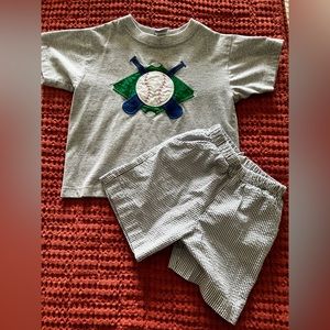 Bailey boys baseball matching set size 3T EUC NO STAINS
